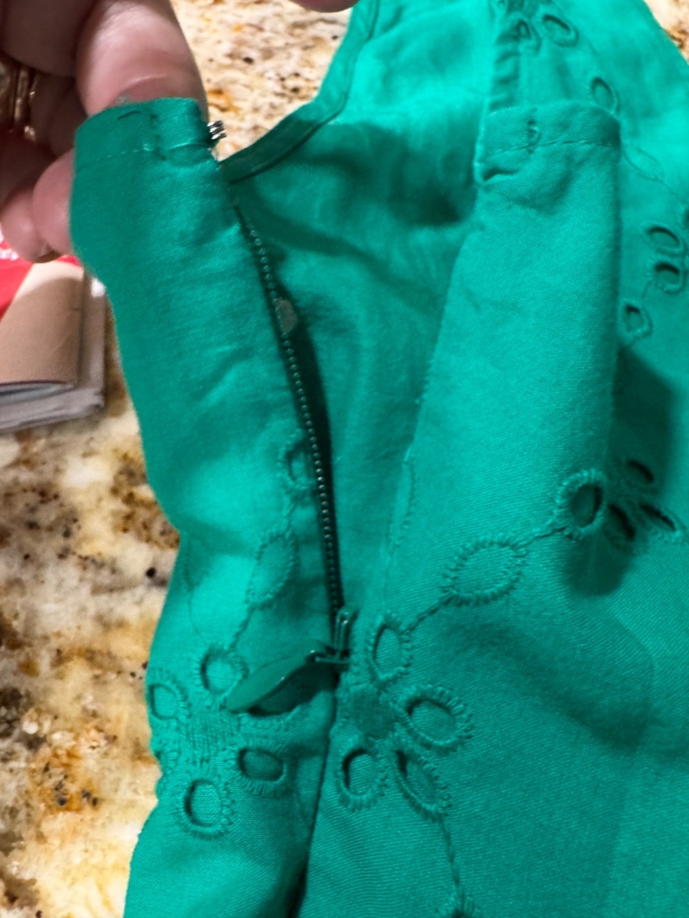 ***J Crew Factory NWT GREEN COTTON midi dress*** - Picture 8 of 15